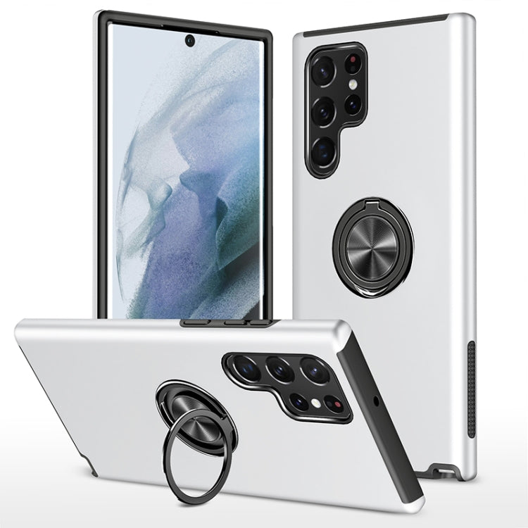 PC + TPU Magnetic Phone Case with Invisible Ring Holder, For Samsung Galaxy S22 5G, For Samsung Galaxy S22+ 5G, For Samsung Galaxy S22 Ultra 5G, For Samsung Galaxy S23 5G, For Samsung Galaxy S23+ 5G, For Samsung Galaxy S23 Ultra 5G