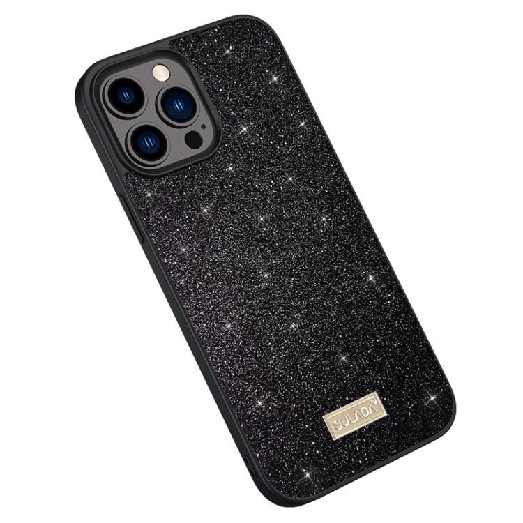 SULADA PC+TPU Leather Glitter Phone Case, For iPhone 14, For iPhone 14 Plus, For iPhone 14 Pro, For iPhone 14 Pro Max