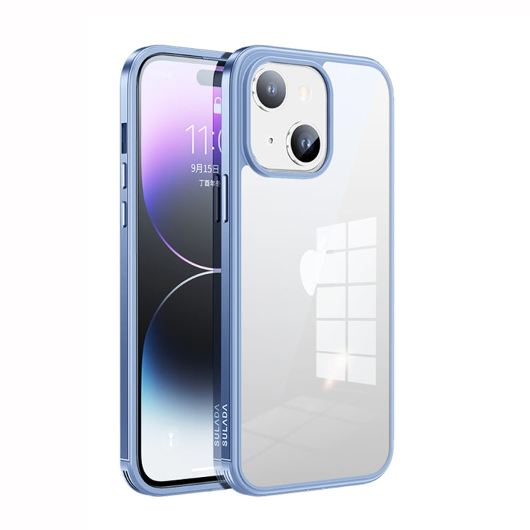 SULADA Metal Frame + Nano Glass + TPU Phone Case, For iPhone 14, For iPhone 14 Plus, For iPhone 14 Pro, For iPhone 14 Pro Max
