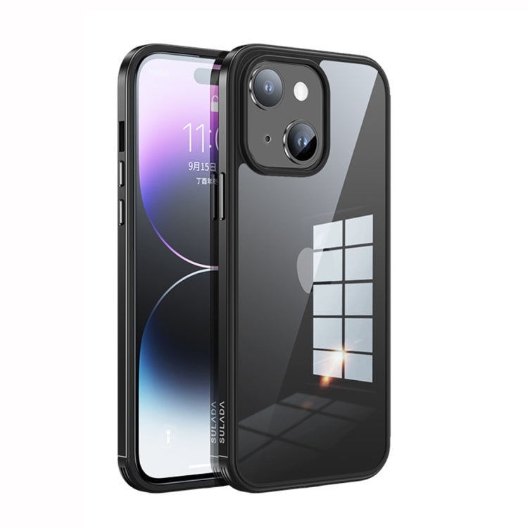 SULADA Metal Frame + Nano Glass + TPU Phone Case, For iPhone 14, For iPhone 14 Plus, For iPhone 14 Pro, For iPhone 14 Pro Max