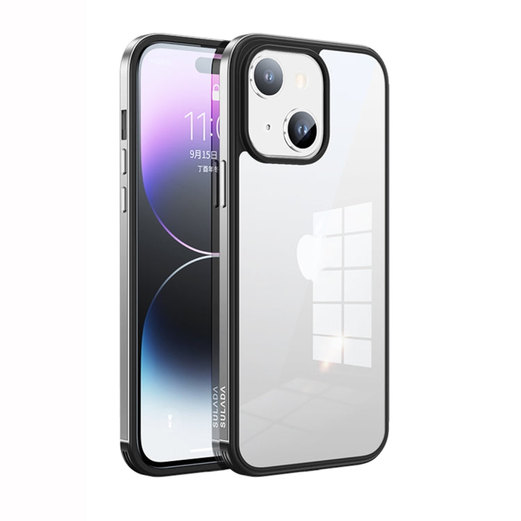 SULADA Metal Frame + Nano Glass + TPU Phone Case, For iPhone 14, For iPhone 14 Plus, For iPhone 14 Pro, For iPhone 14 Pro Max