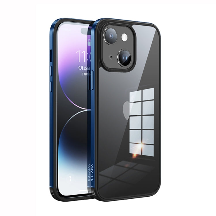 SULADA Metal Frame + Nano Glass + TPU Phone Case, For iPhone 14, For iPhone 14 Plus, For iPhone 14 Pro, For iPhone 14 Pro Max