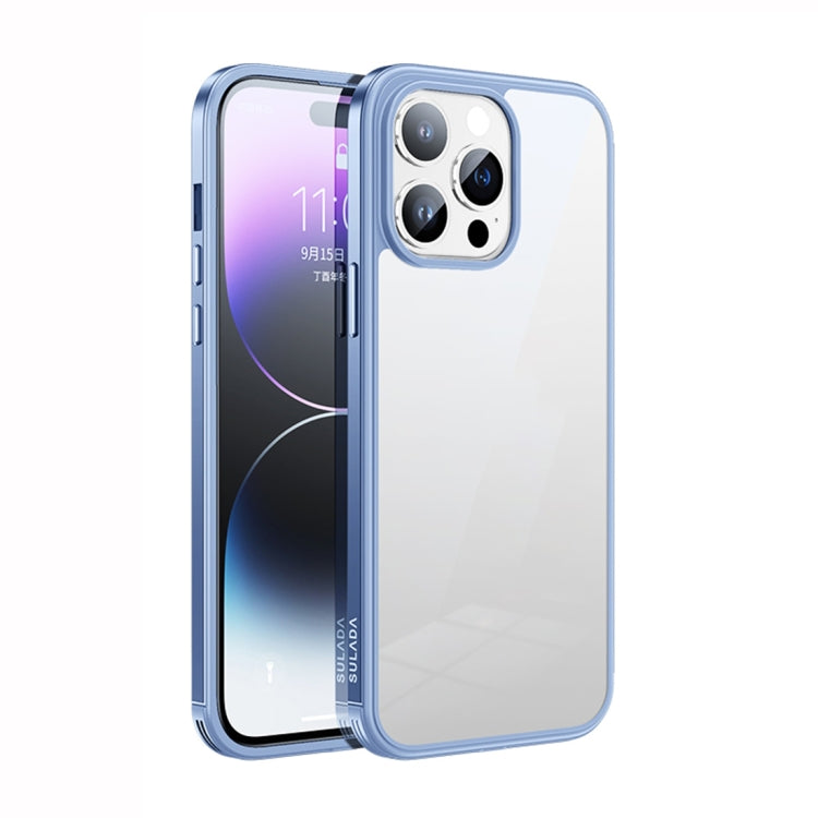 SULADA Metal Frame + Nano Glass + TPU Phone Case, For iPhone 14, For iPhone 14 Plus, For iPhone 14 Pro, For iPhone 14 Pro Max