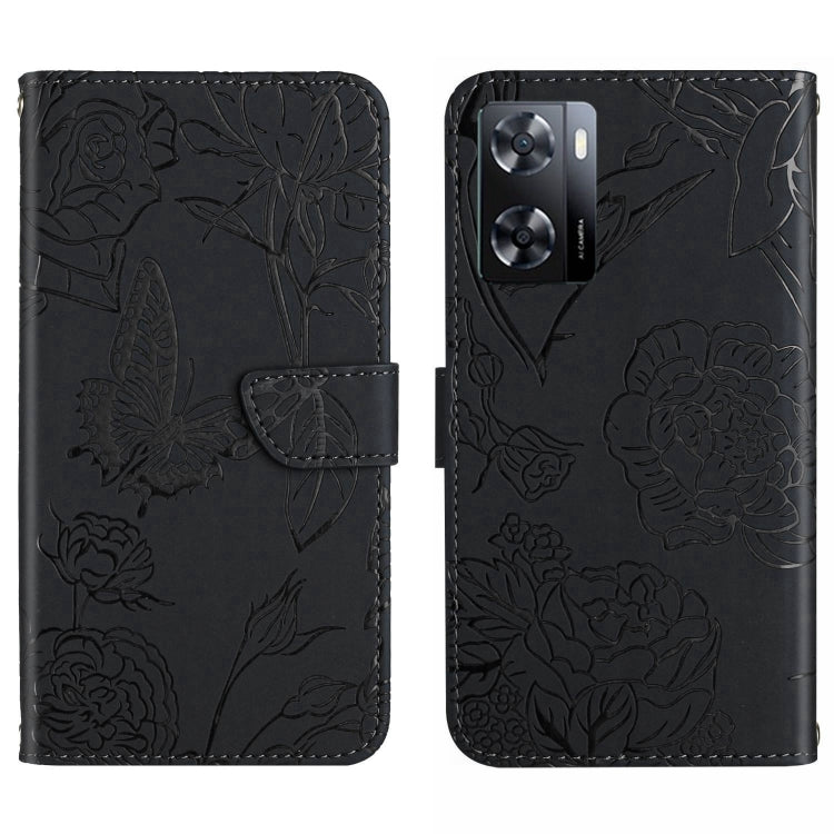 HT03 Skin Feel Butterfly Embossed Flip Leather Phone Case, For Samsung Galaxy S23+ 5G, For Sharp Aquos Sense7 SH-V48, For Xiaomi 12 Lite NE, For Samsung Galaxy A04E, For Samsung Galaxy A14 5G, For OnePlus Nord N300