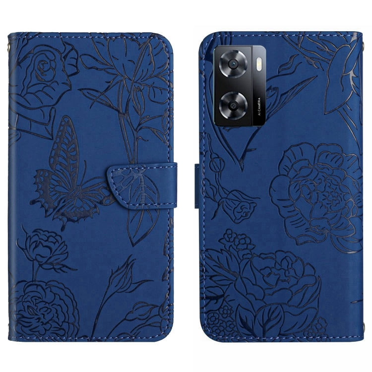 HT03 Skin Feel Butterfly Embossed Flip Leather Phone Case, For Samsung Galaxy S23+ 5G, For Sharp Aquos Sense7 SH-V48, For Xiaomi 12 Lite NE, For Samsung Galaxy A04E, For Samsung Galaxy A14 5G, For OnePlus Nord N300