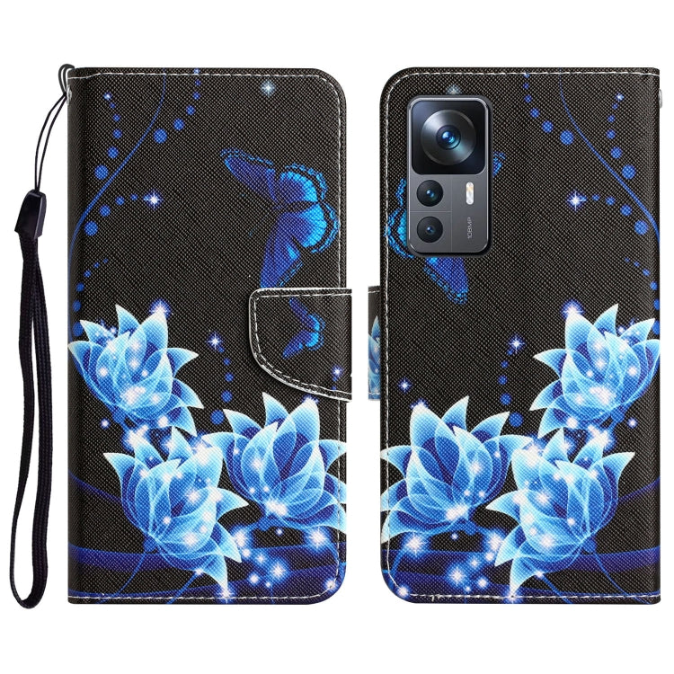 Colored Drawing Leather Phone Case, For Xiaomi 12T / 12T Pro / Redmi K50 Ultra