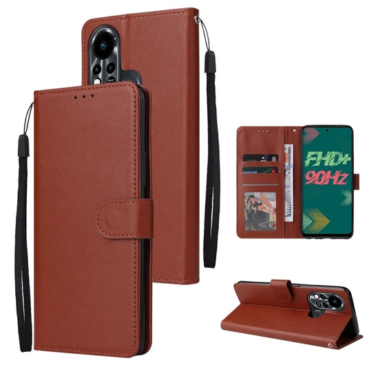 Multifunctional Horizontal Flip Leather Case with Three Card Slot, For Infinix Note 11s, For Infinix Note 11 Pro, For Infinix Note 10 Pro, For Infinix Hot 11s, For Infinix Hot 10, For Infinix Hot 10s