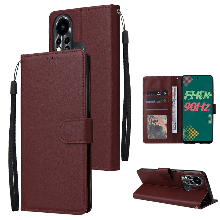 Multifunctional Horizontal Flip Leather Case with Three Card Slot, For Infinix Note 11s, For Infinix Note 11 Pro, For Infinix Note 10 Pro, For Infinix Hot 11s, For Infinix Hot 10, For Infinix Hot 10s