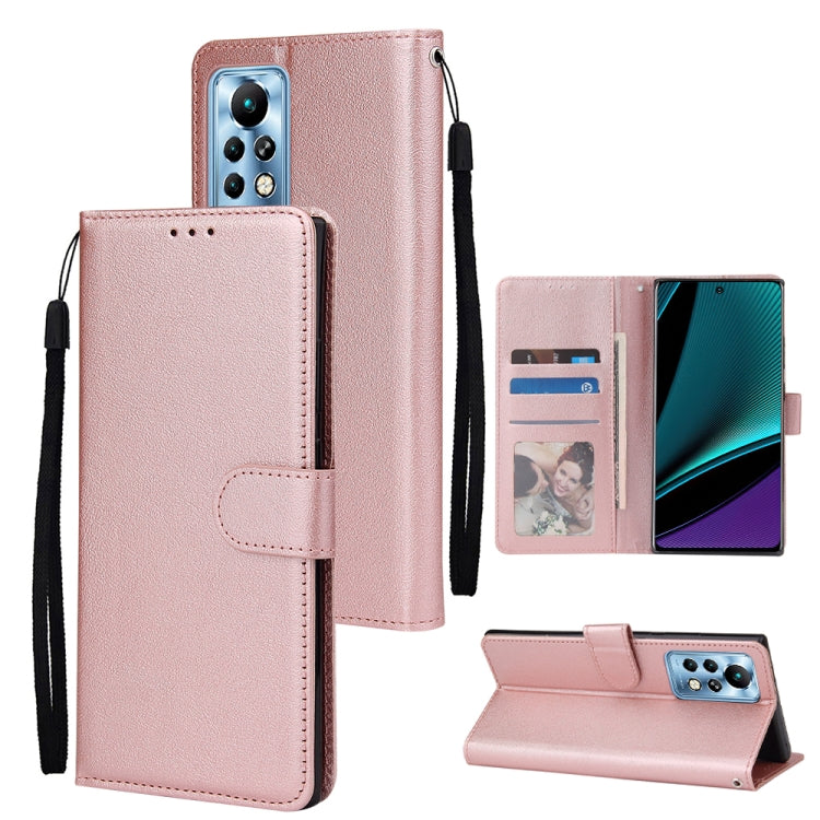 Multifunctional Horizontal Flip Leather Case with Three Card Slot, For Infinix Note 11s, For Infinix Note 11 Pro, For Infinix Note 10 Pro, For Infinix Hot 11s, For Infinix Hot 10, For Infinix Hot 10s