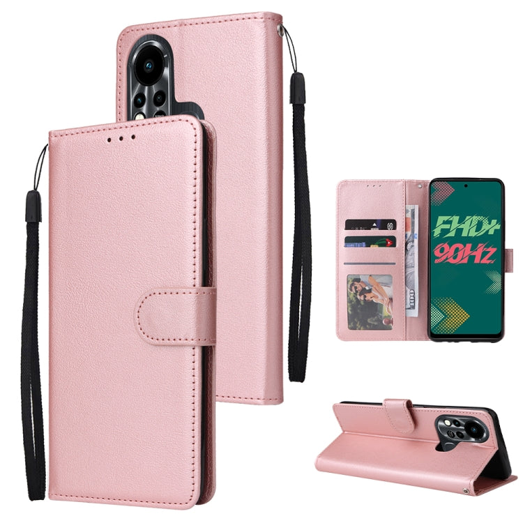 Multifunctional Horizontal Flip Leather Case with Three Card Slot, For Infinix Note 11s, For Infinix Note 11 Pro, For Infinix Note 10 Pro, For Infinix Hot 11s, For Infinix Hot 10, For Infinix Hot 10s