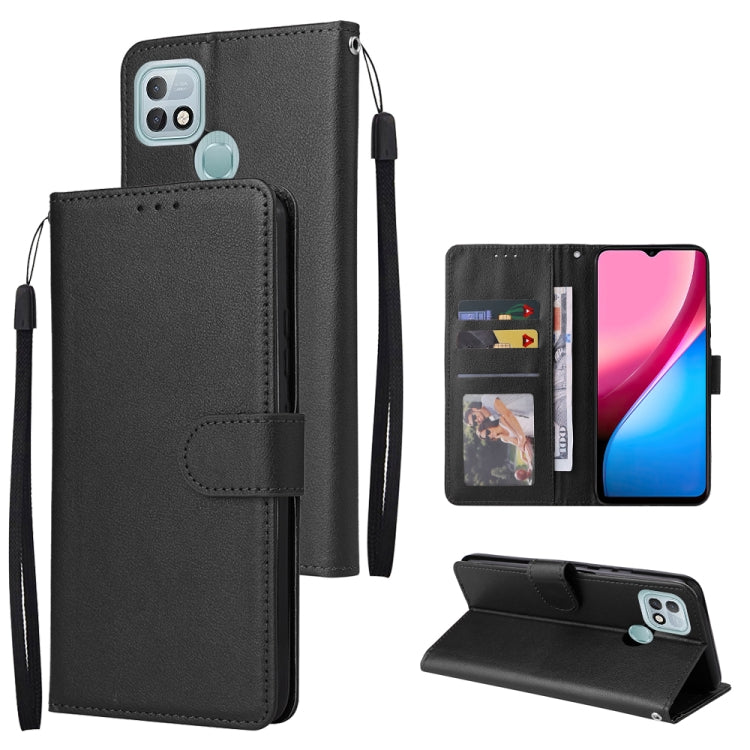 Multifunctional Horizontal Flip Leather Case with Three Card Slot, For Infinix Hot 10i, For Infinix Hot 9 Play, For Infinix Smart 5, For Realme 9i, For Realme 8i, For Realme C21Y / C25Y