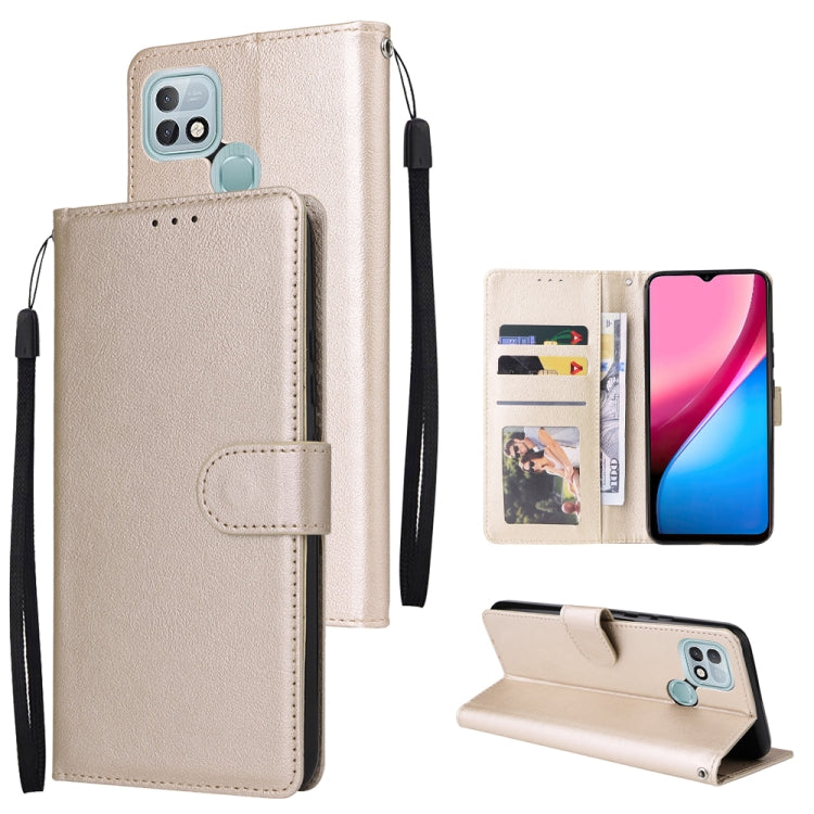 Multifunctional Horizontal Flip Leather Case with Three Card Slot, For Infinix Hot 10i, For Infinix Hot 9 Play, For Infinix Smart 5, For Realme 9i, For Realme 8i, For Realme C21Y / C25Y