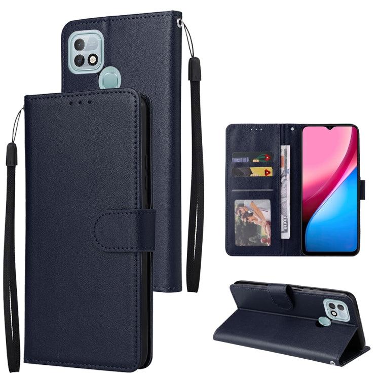 Multifunctional Horizontal Flip Leather Case with Three Card Slot, For Infinix Hot 10i, For Infinix Hot 9 Play, For Infinix Smart 5, For Realme 9i, For Realme 8i, For Realme C21Y / C25Y