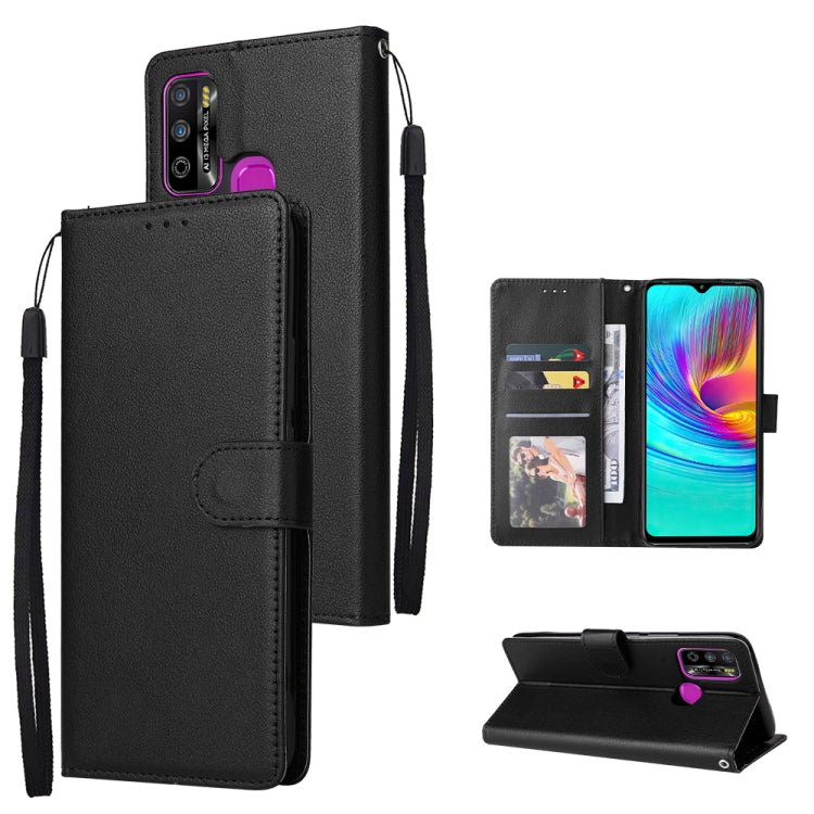Multifunctional Horizontal Flip Leather Case with Three Card Slot, For Infinix Hot 10i, For Infinix Hot 9 Play, For Infinix Smart 5, For Realme 9i, For Realme 8i, For Realme C21Y / C25Y