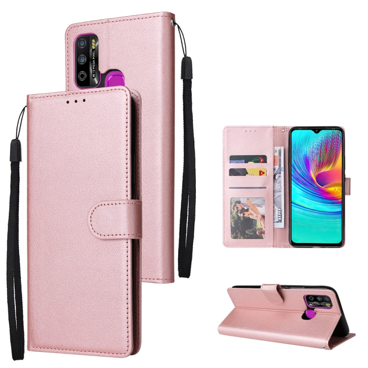 Multifunctional Horizontal Flip Leather Case with Three Card Slot, For Infinix Hot 10i, For Infinix Hot 9 Play, For Infinix Smart 5, For Realme 9i, For Realme 8i, For Realme C21Y / C25Y