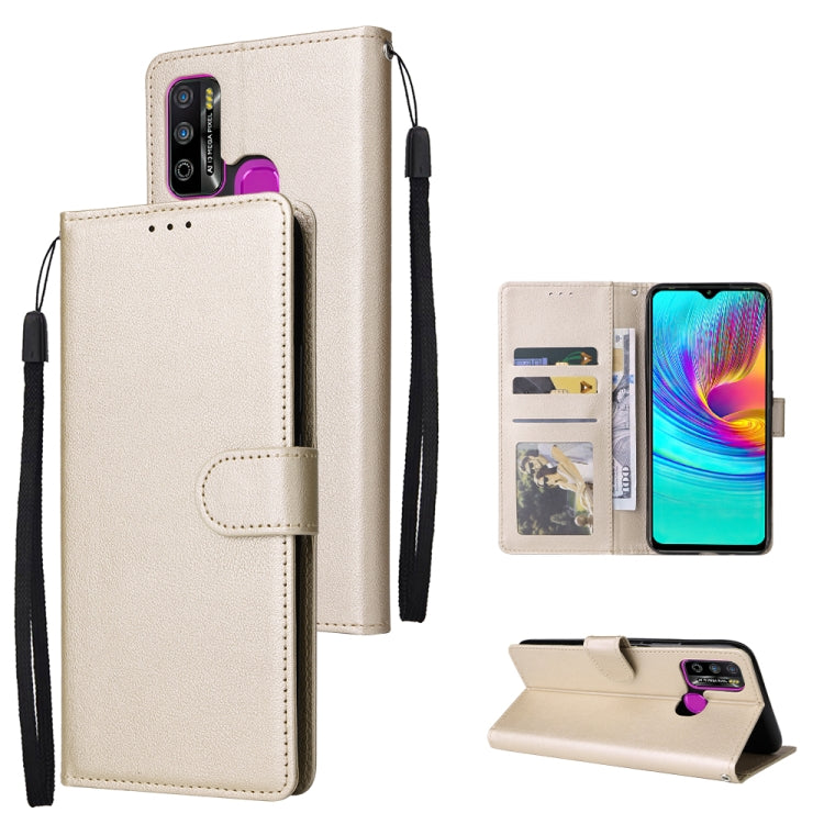 Multifunctional Horizontal Flip Leather Case with Three Card Slot, For Infinix Hot 10i, For Infinix Hot 9 Play, For Infinix Smart 5, For Realme 9i, For Realme 8i, For Realme C21Y / C25Y