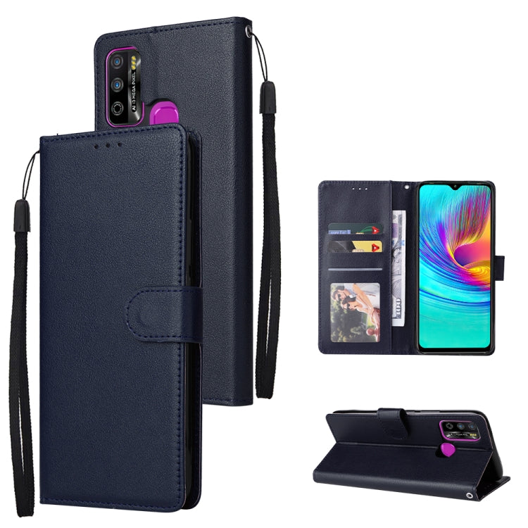 Multifunctional Horizontal Flip Leather Case with Three Card Slot, For Infinix Hot 10i, For Infinix Hot 9 Play, For Infinix Smart 5, For Realme 9i, For Realme 8i, For Realme C21Y / C25Y