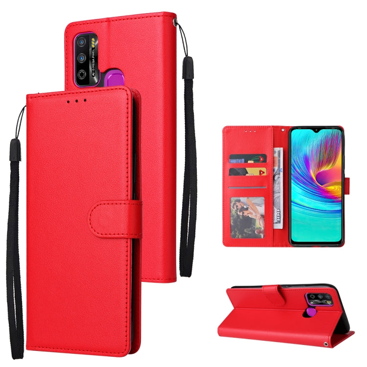 Multifunctional Horizontal Flip Leather Case with Three Card Slot, For Infinix Hot 10i, For Infinix Hot 9 Play, For Infinix Smart 5, For Realme 9i, For Realme 8i, For Realme C21Y / C25Y
