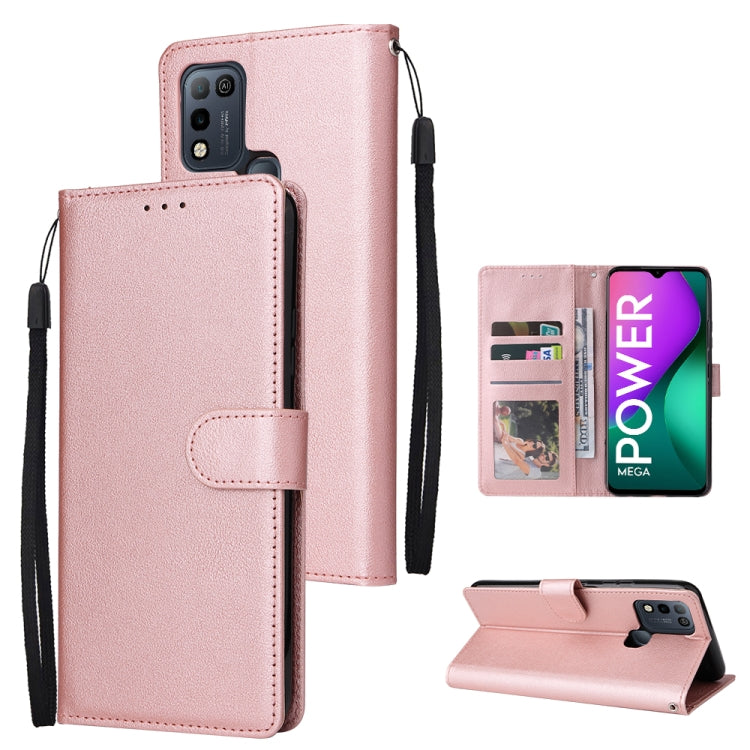 Multifunctional Horizontal Flip Leather Case with Three Card Slot, For Infinix Hot 10i, For Infinix Hot 9 Play, For Infinix Smart 5, For Realme 9i, For Realme 8i, For Realme C21Y / C25Y