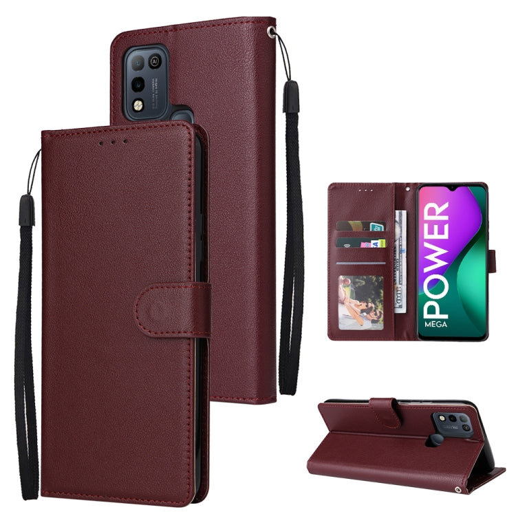 Multifunctional Horizontal Flip Leather Case with Three Card Slot, For Infinix Hot 10i, For Infinix Hot 9 Play, For Infinix Smart 5, For Realme 9i, For Realme 8i, For Realme C21Y / C25Y