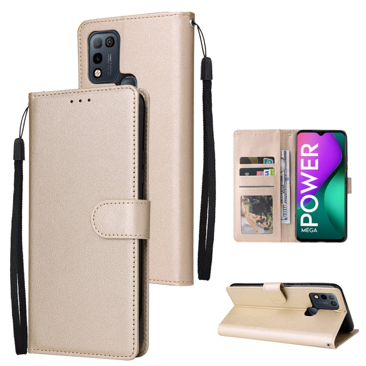 Multifunctional Horizontal Flip Leather Case with Three Card Slot, For Infinix Hot 10i, For Infinix Hot 9 Play, For Infinix Smart 5, For Realme 9i, For Realme 8i, For Realme C21Y / C25Y