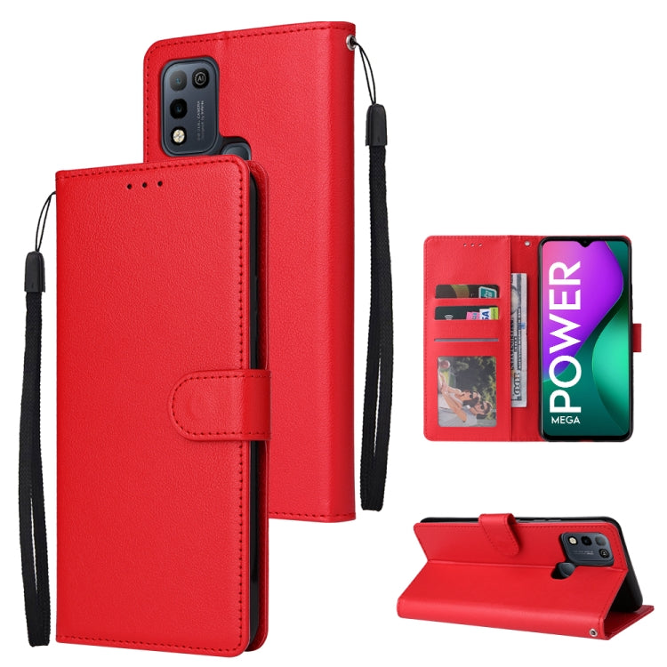 Multifunctional Horizontal Flip Leather Case with Three Card Slot, For Infinix Hot 10i, For Infinix Hot 9 Play, For Infinix Smart 5, For Realme 9i, For Realme 8i, For Realme C21Y / C25Y