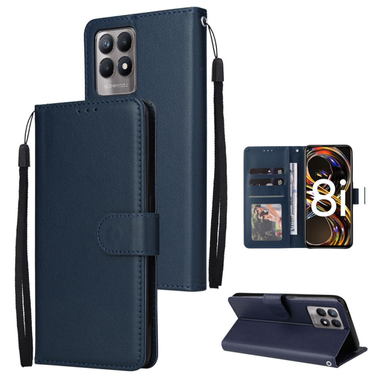 Multifunctional Horizontal Flip Leather Case with Three Card Slot, For Infinix Hot 10i, For Infinix Hot 9 Play, For Infinix Smart 5, For Realme 9i, For Realme 8i, For Realme C21Y / C25Y