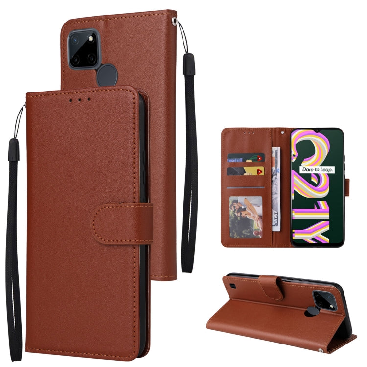 Multifunctional Horizontal Flip Leather Case with Three Card Slot, For Infinix Hot 10i, For Infinix Hot 9 Play, For Infinix Smart 5, For Realme 9i, For Realme 8i, For Realme C21Y / C25Y