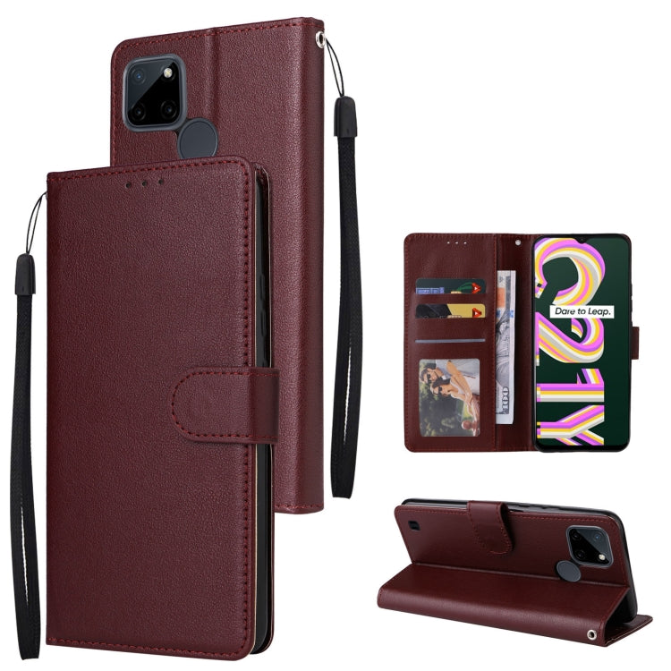 Multifunctional Horizontal Flip Leather Case with Three Card Slot, For Infinix Hot 10i, For Infinix Hot 9 Play, For Infinix Smart 5, For Realme 9i, For Realme 8i, For Realme C21Y / C25Y
