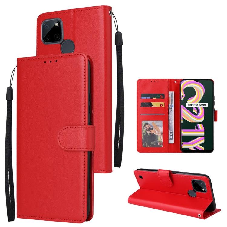 Multifunctional Horizontal Flip Leather Case with Three Card Slot, For Infinix Hot 10i, For Infinix Hot 9 Play, For Infinix Smart 5, For Realme 9i, For Realme 8i, For Realme C21Y / C25Y
