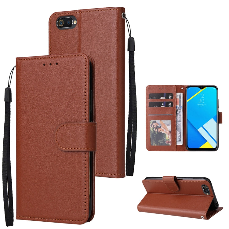 Multifunctional Horizontal Flip Leather Case with Three Card Slot, For Realme C2, For OPPO A15 / A15s / A35, For OPPO A5 / A3s / A12e / C1, For OPPO A37, For vivo Y31, For vivo Y91C / Y1s