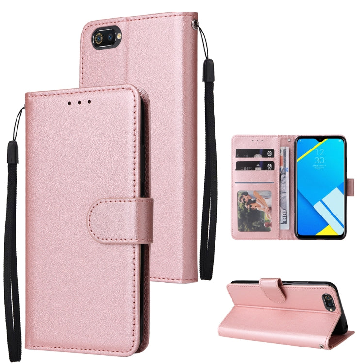 Multifunctional Horizontal Flip Leather Case with Three Card Slot, For Realme C2, For OPPO A15 / A15s / A35, For OPPO A5 / A3s / A12e / C1, For OPPO A37, For vivo Y31, For vivo Y91C / Y1s