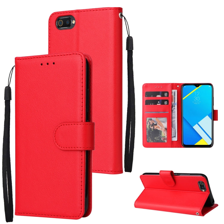 Multifunctional Horizontal Flip Leather Case with Three Card Slot, For Realme C2, For OPPO A15 / A15s / A35, For OPPO A5 / A3s / A12e / C1, For OPPO A37, For vivo Y31, For vivo Y91C / Y1s