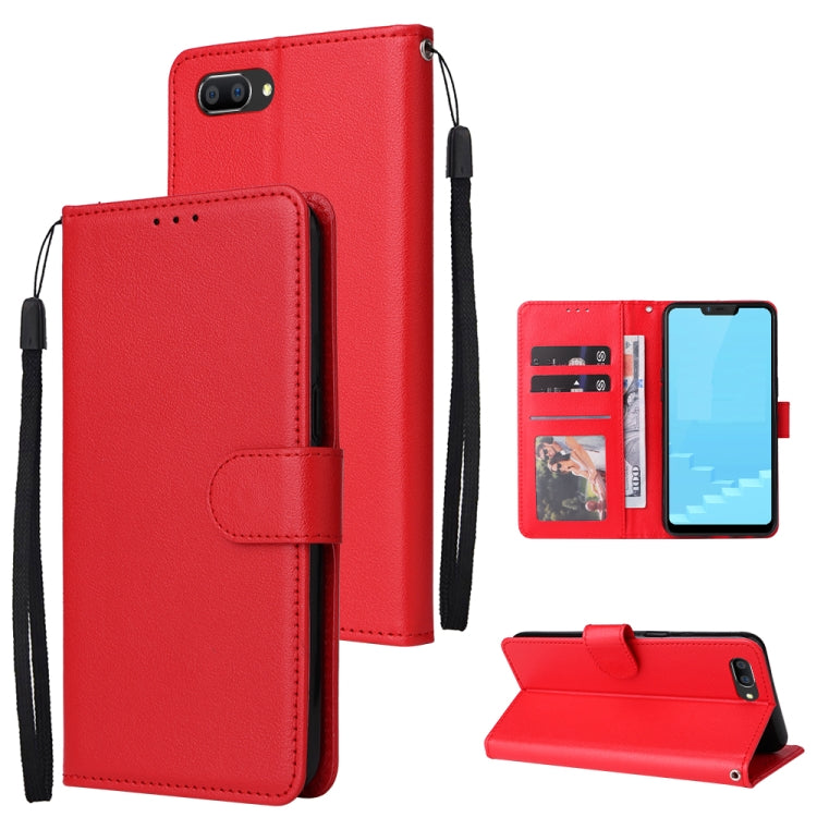 Multifunctional Horizontal Flip Leather Case with Three Card Slot, For Realme C2, For OPPO A15 / A15s / A35, For OPPO A5 / A3s / A12e / C1, For OPPO A37, For vivo Y31, For vivo Y91C / Y1s