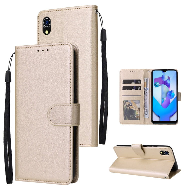 Multifunctional Horizontal Flip Leather Case with Three Card Slot, For Realme C2, For OPPO A15 / A15s / A35, For OPPO A5 / A3s / A12e / C1, For OPPO A37, For vivo Y31, For vivo Y91C / Y1s