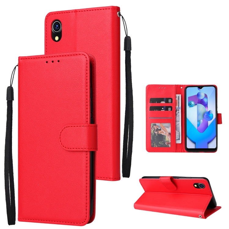Multifunctional Horizontal Flip Leather Case with Three Card Slot, For Realme C2, For OPPO A15 / A15s / A35, For OPPO A5 / A3s / A12e / C1, For OPPO A37, For vivo Y31, For vivo Y91C / Y1s