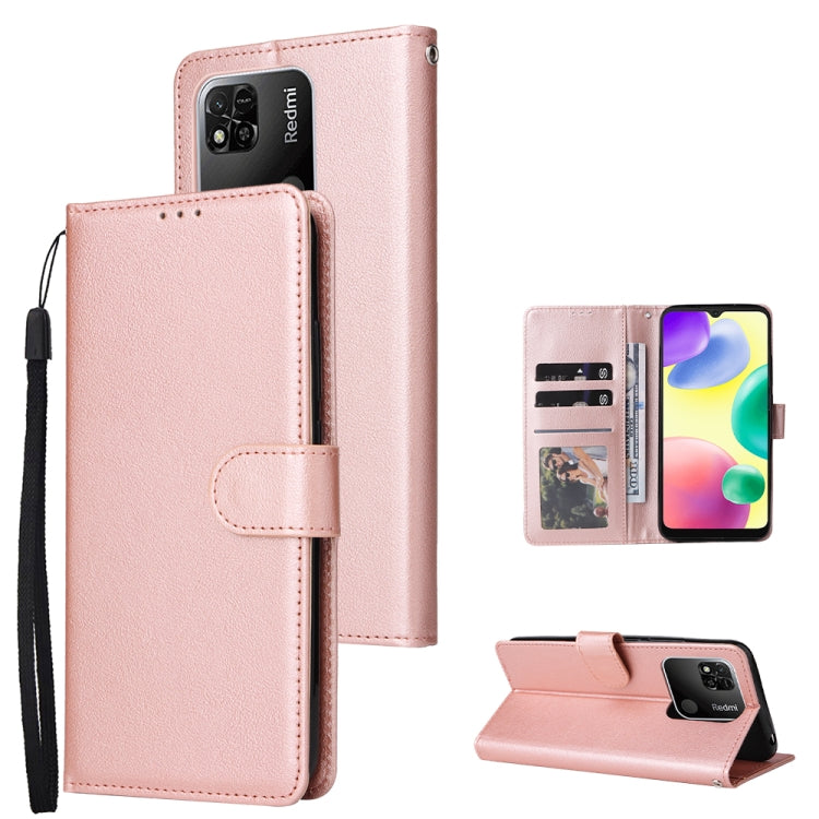 Multifunctional Horizontal Flip Leather Case with Three Card Slot, For vivo Y53, For Xiaomi Redmi 10C