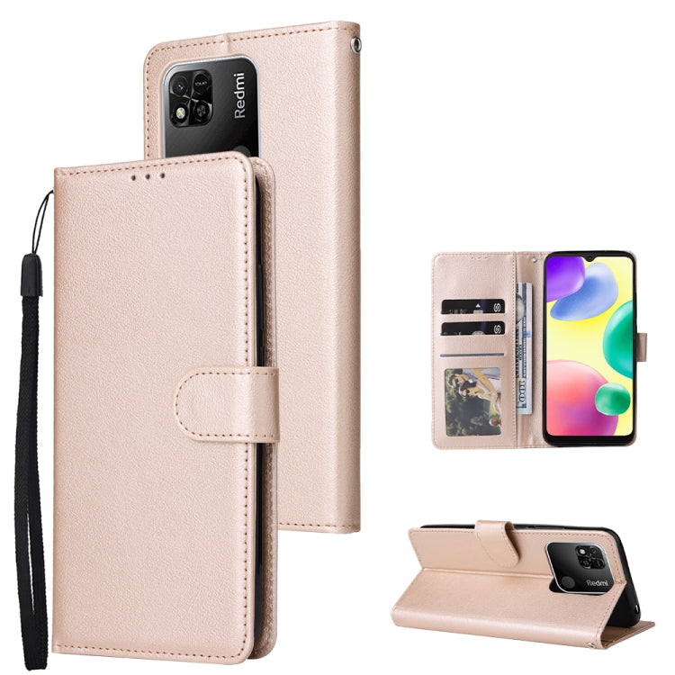 Multifunctional Horizontal Flip Leather Case with Three Card Slot, For vivo Y53, For Xiaomi Redmi 10C