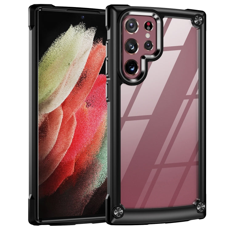 Soft TPU Clear PC Shockproof Phone Case, For Samsung Galaxy S23 5G, For Samsung Galaxy S23+ 5G, For Samsung Galaxy S23 Ultra 5G