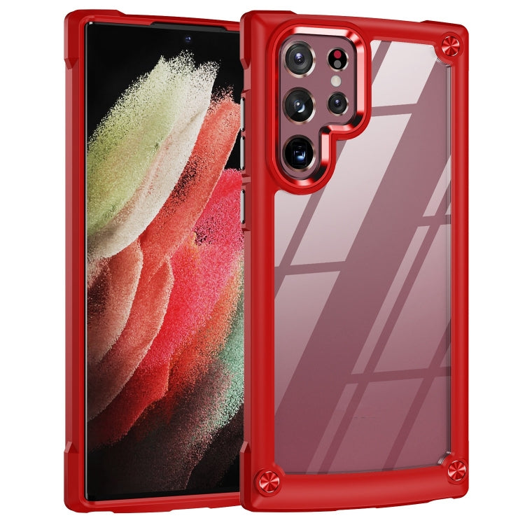 Soft TPU Clear PC Shockproof Phone Case, For Samsung Galaxy S23 5G, For Samsung Galaxy S23+ 5G, For Samsung Galaxy S23 Ultra 5G