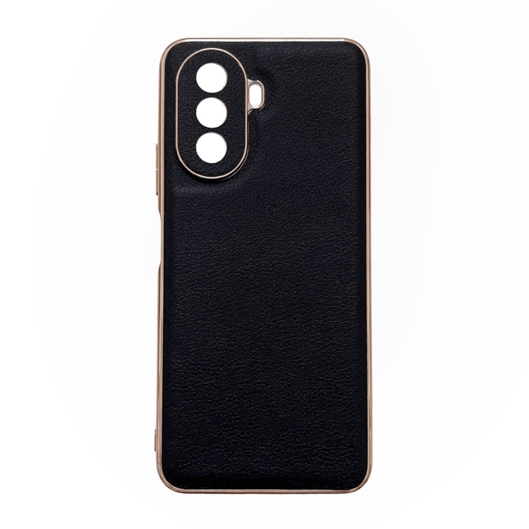 Waves Series Nano Electroplating Genuine Leather Phone Case, For Google Pixel 6, For Google Pixel 6 Pro, For Google Pixel 6a, For Google Pixel 7, For Huawei Enjoy 50 4G