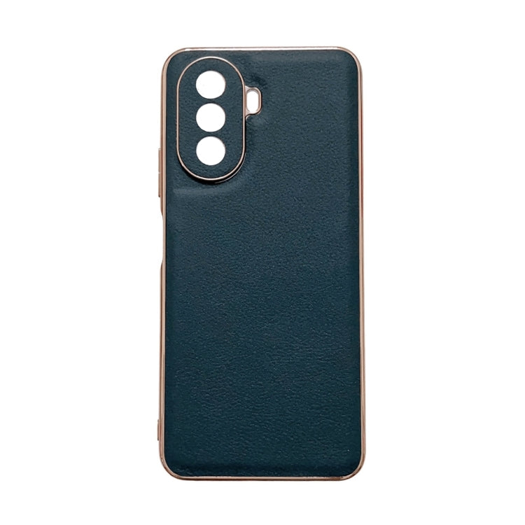 Waves Series Nano Electroplating Genuine Leather Phone Case, For Google Pixel 6, For Google Pixel 6 Pro, For Google Pixel 6a, For Google Pixel 7, For Huawei Enjoy 50 4G