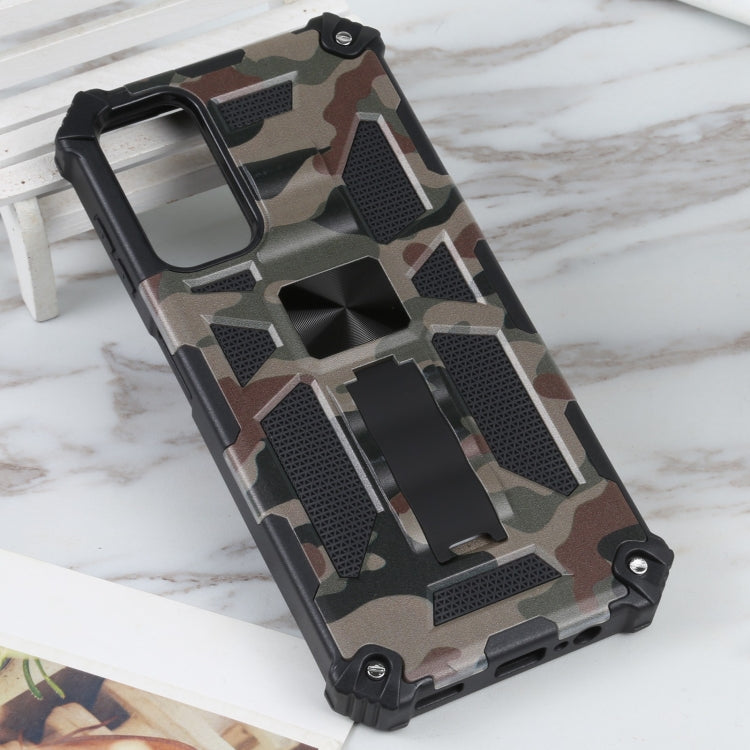 Camouflage Armor Kickstand TPU + PC Magnetic Phone Case, For Samsung Galaxy A14 5G