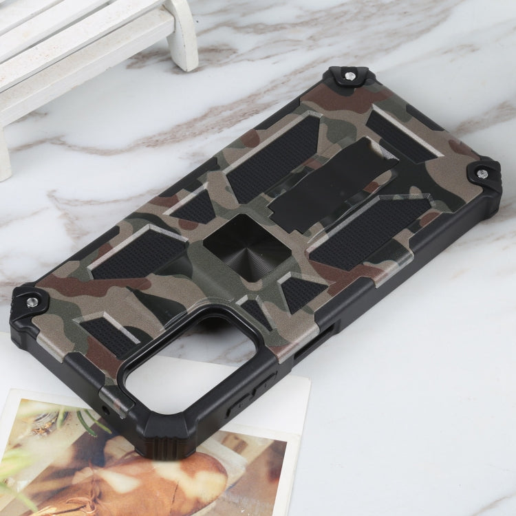Camouflage Armor Kickstand TPU + PC Magnetic Phone Case, For Samsung Galaxy A14 5G