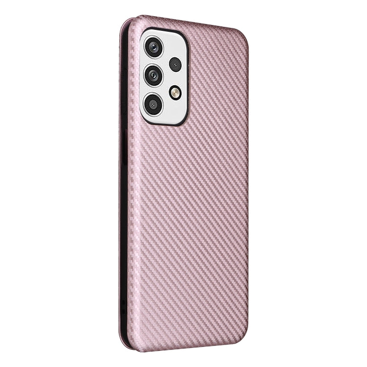 Carbon Fiber Texture Leather Phone Case, For Samsung Galaxy A23 4G Global