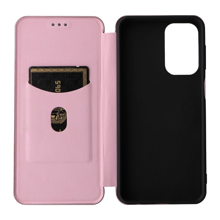 Carbon Fiber Texture Leather Phone Case, For Samsung Galaxy A23 4G Global