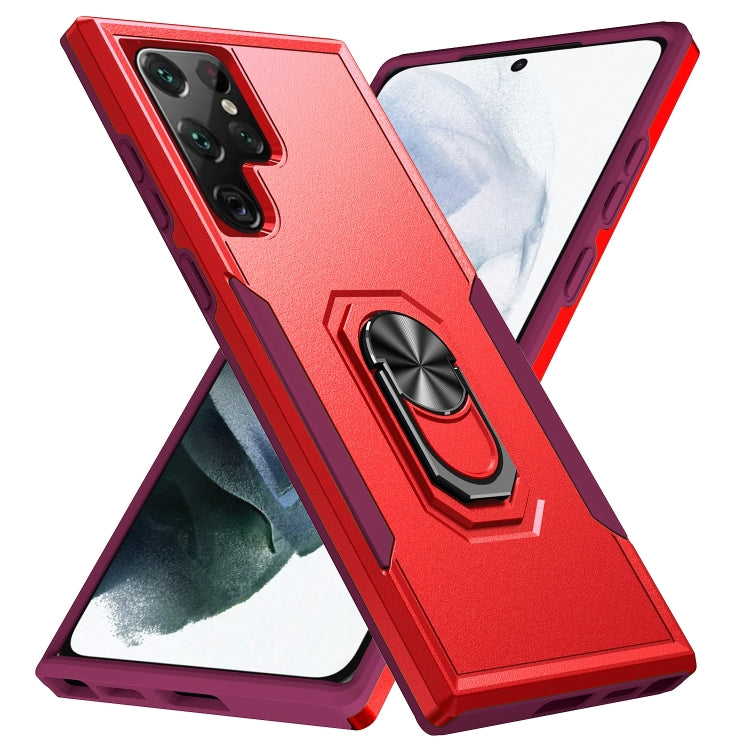 Pioneer Armor PC + TPU Holder Phone Case, For Samsung Galaxy S23 5G, For Samsung Galaxy S23+ 5G, For Samsung Galaxy S23 Ultra 5G