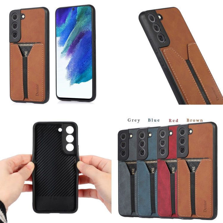 Denior DV Elastic Card PU Back Cover Phone Case, For Samsung Galaxy S22 5G, For Samsung Galaxy S22+ 5G, For Samsung Galaxy S22 Ultra 5G, For Samsung Galaxy S21 5G, For Samsung Galaxy S21+ 5G, For Samsung Galaxy S21 Ultra 5G, For Samsung Galaxy Note20  ...