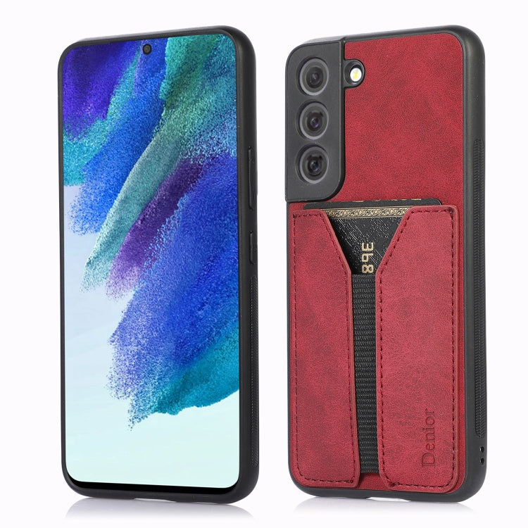 Denior DV Elastic Card PU Back Cover Phone Case, For Samsung Galaxy S22 5G, For Samsung Galaxy S22+ 5G, For Samsung Galaxy S22 Ultra 5G, For Samsung Galaxy S21 5G, For Samsung Galaxy S21+ 5G, For Samsung Galaxy S21 Ultra 5G, For Samsung Galaxy Note20  ...