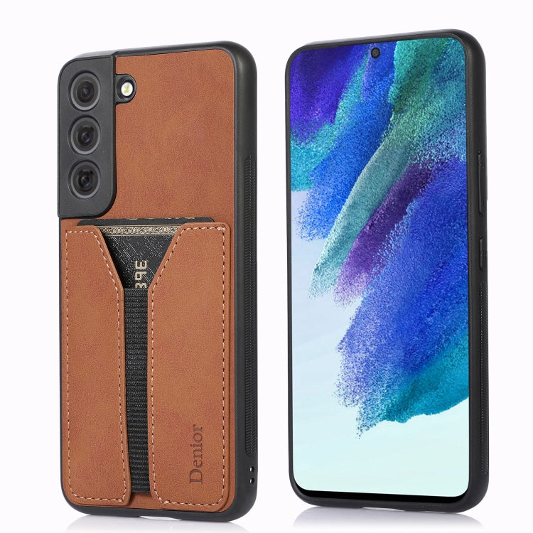 Denior DV Elastic Card PU Back Cover Phone Case, For Samsung Galaxy S22 5G, For Samsung Galaxy S22+ 5G, For Samsung Galaxy S22 Ultra 5G, For Samsung Galaxy S21 5G, For Samsung Galaxy S21+ 5G, For Samsung Galaxy S21 Ultra 5G, For Samsung Galaxy Note20  ...